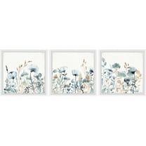 Marmont Hill Field of Blue Flowers Triptych