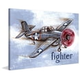 thumbnail image 1 of Marmont Hill "Fighter Plane" by Reesa Qualia Painting Print on Wrapped Canvas, 1 of 5