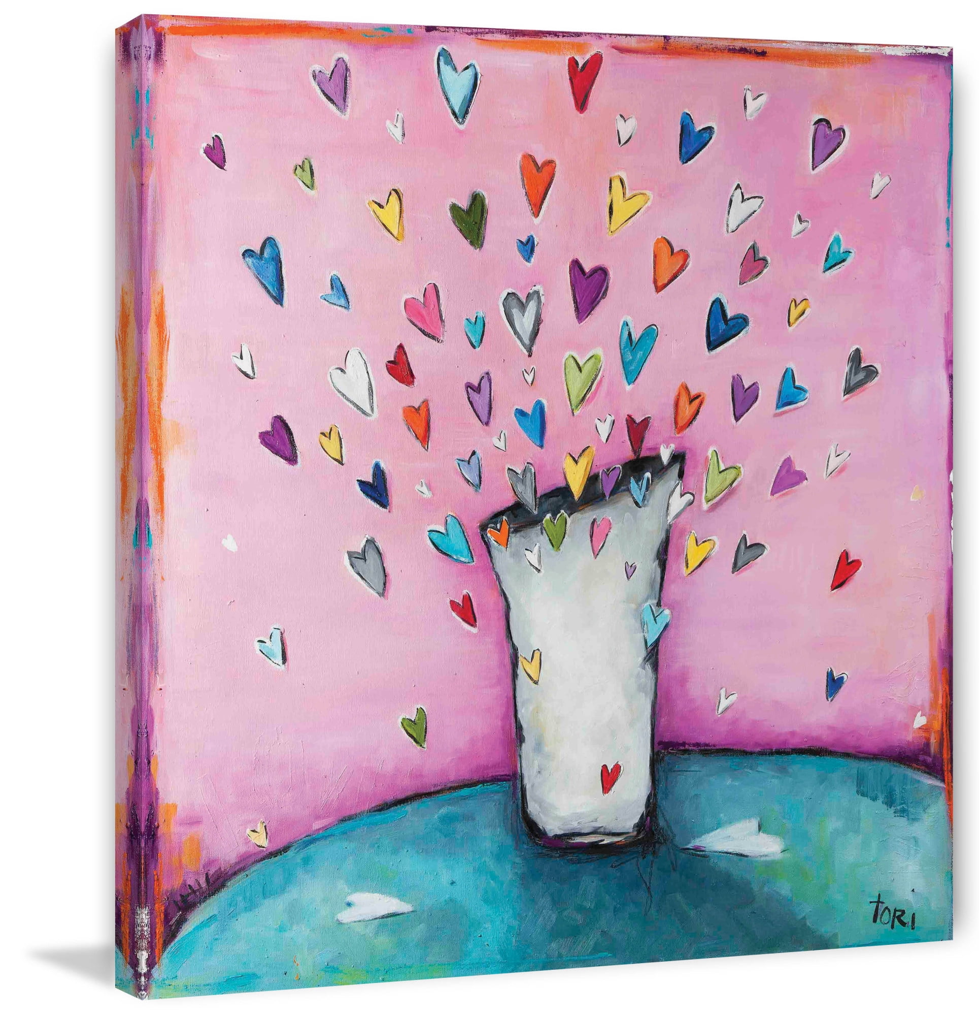 Marmont Hill "Filled to the Brim With Love" by Tori Campisi Painting Print on Canvas