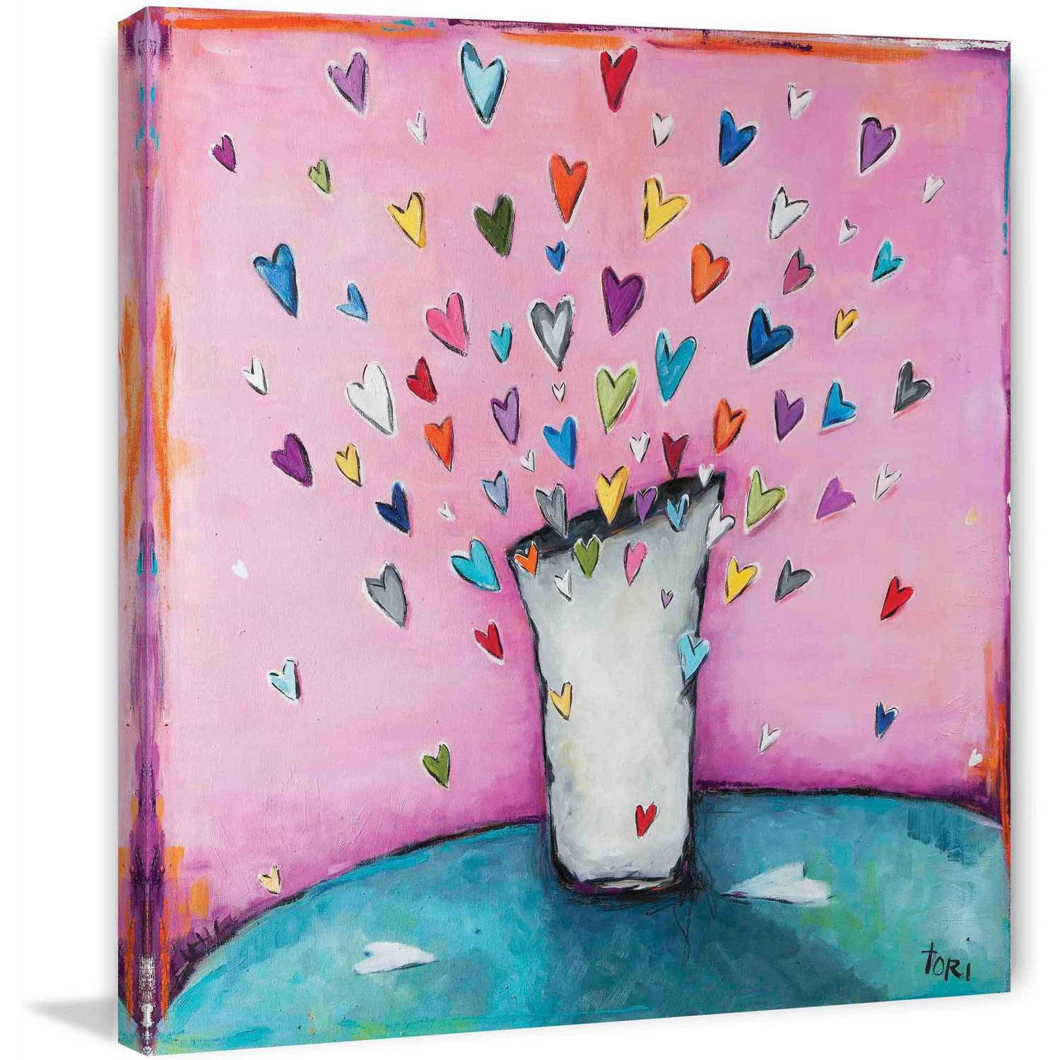 Marmont Hill "Filled to the Brim With Love" by Tori Campisi Painting Print on Canvas