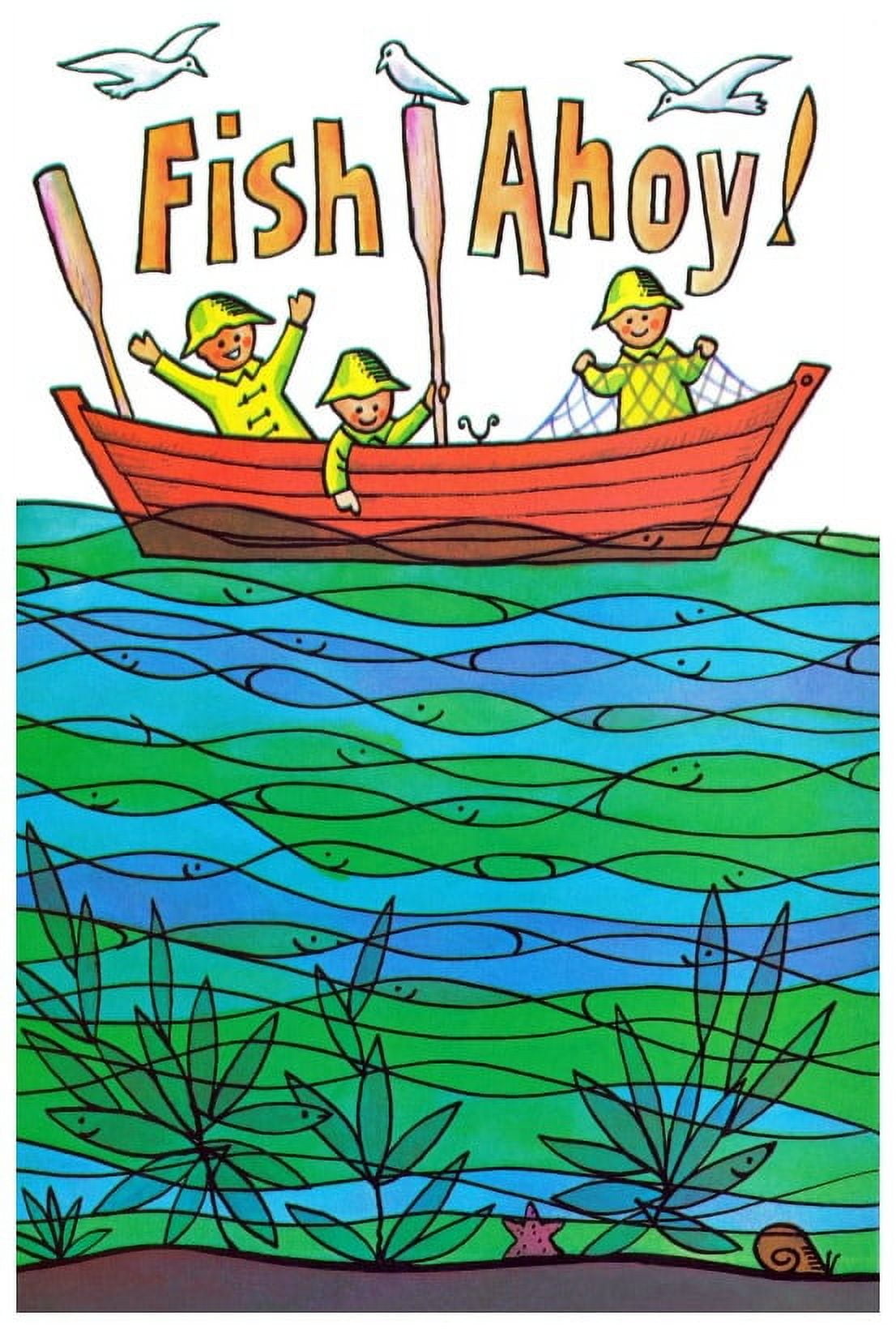 Marmont Hill 'Fish Ahoy!' Painting Print on Wrapped Canvas