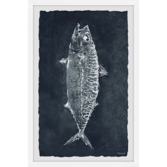 Marmont Hill Fish in Black Framed Wall Art, 16" x 24"