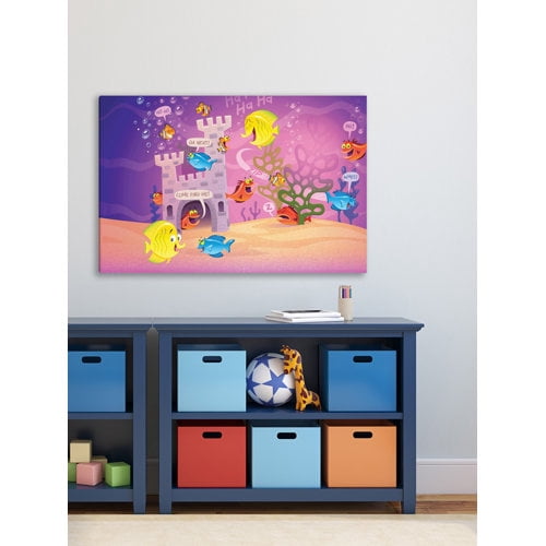 Marmont Hill "Fishes" by Curtis Painting Print on Canvas