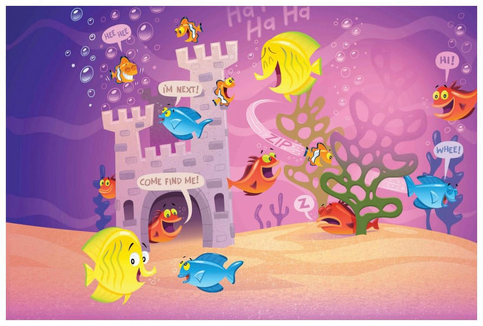Marmont Hill "Fishes" by Curtis Painting Print on Canvas
