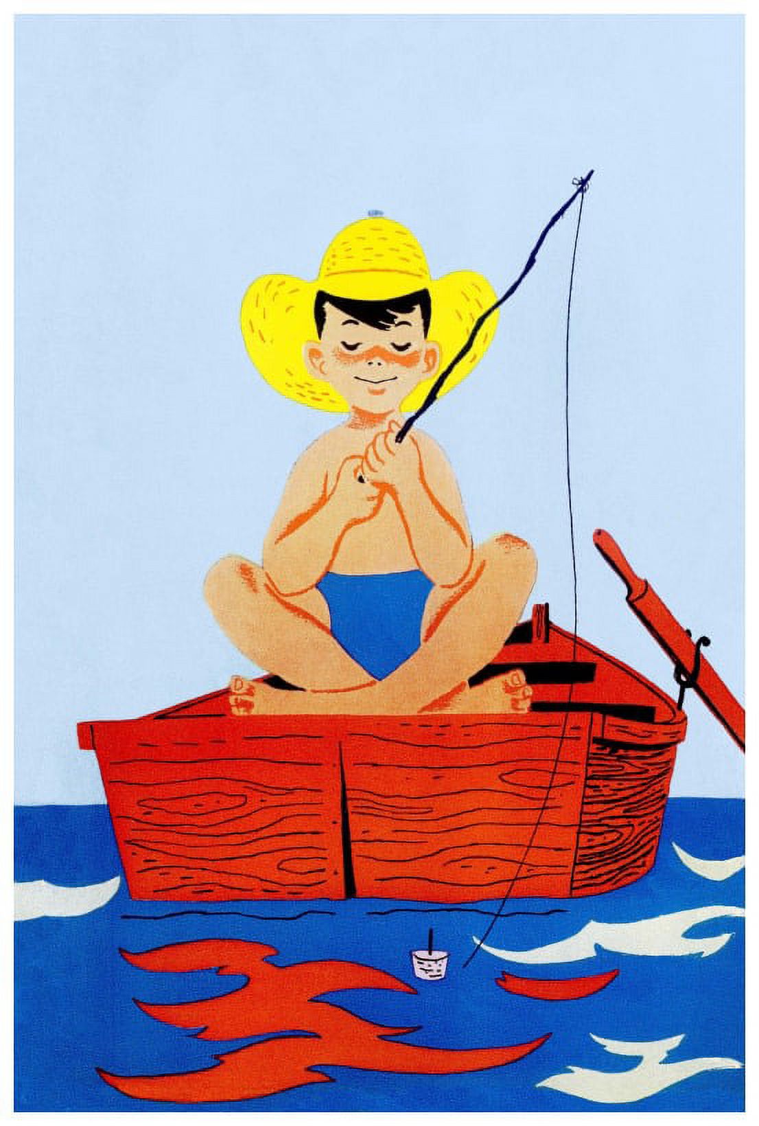 Marmont Hill "Fishing Alone" by Curtis Painting Print on Canvas