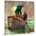 thumbnail image 1 of Marmont Hill Fishing with Nets by Mead Schaeffer Painting Print on Canvas, 1 of 7