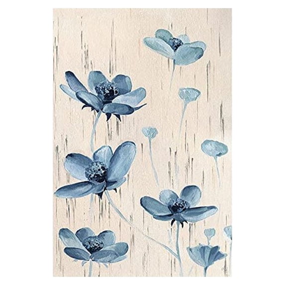 Marmont Hill Floating Flowers Painting Print on Wrapped Canvas