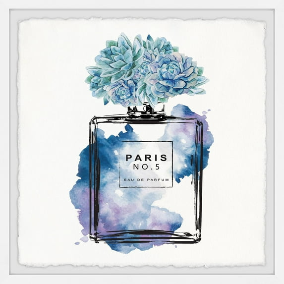 Marmont Hill Floral Blue II by Amanda Greenwood Framed Wall Art