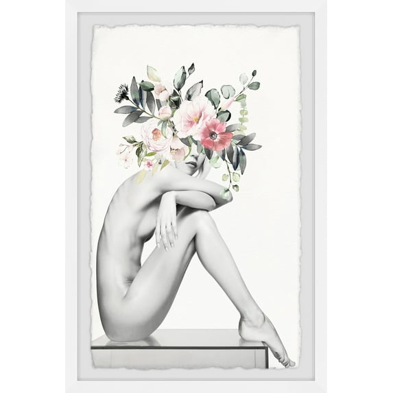 Marmont Hill Floral Crown Framed Wall Art