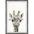 thumbnail image 1 of Marmont Hill Floral Crowned Giraffe Framed Wall Art, 1 of 6