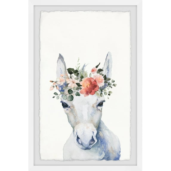 Marmont Hill Floral Crowned Horse Framed Wall Art