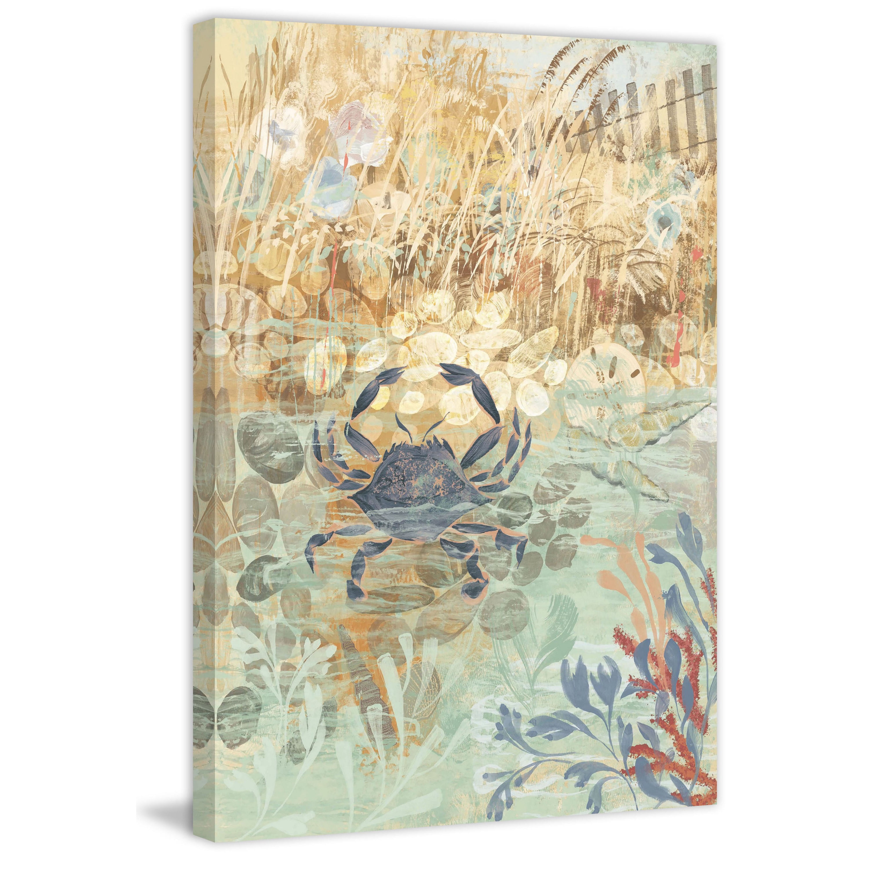 Marmont Hill "Floral Frenzy Coastal III" Painting Print on Canvas