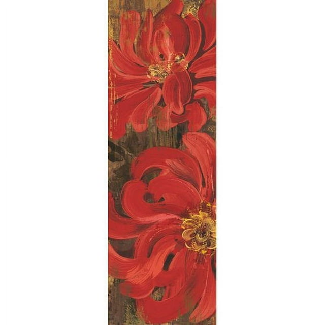Marmont Hill "Floral Frenzy Red I" Painting Print on Canvas