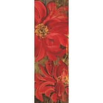 Marmont Hill "Floral Frenzy Red V" Painting Print on Canvas