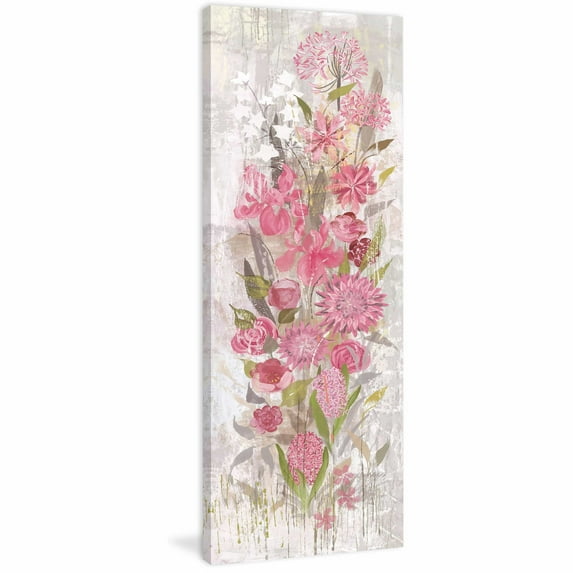 Marmont Hill "Floral Frenzy Soft Pink II" Painting Print on Canvas
