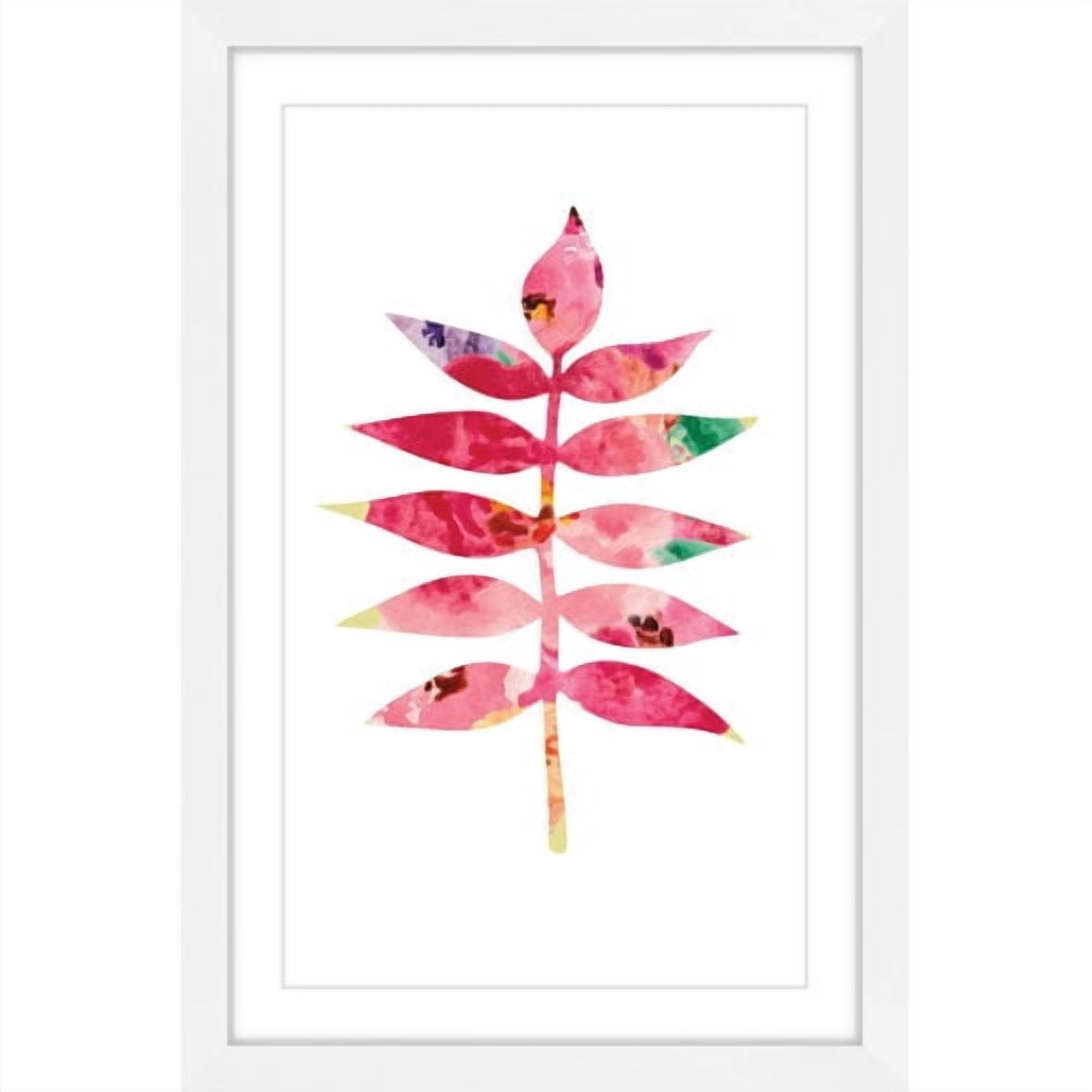 Marmont Hill 'Floral Leaf 2' by Diana Alcala Framed Painting Print