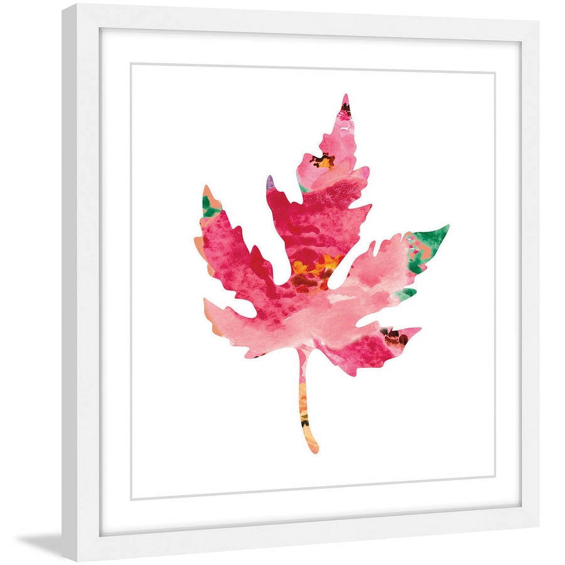 Marmont Hill "Floral Oak Leaf" by Diana Alcala Framed Painting Print