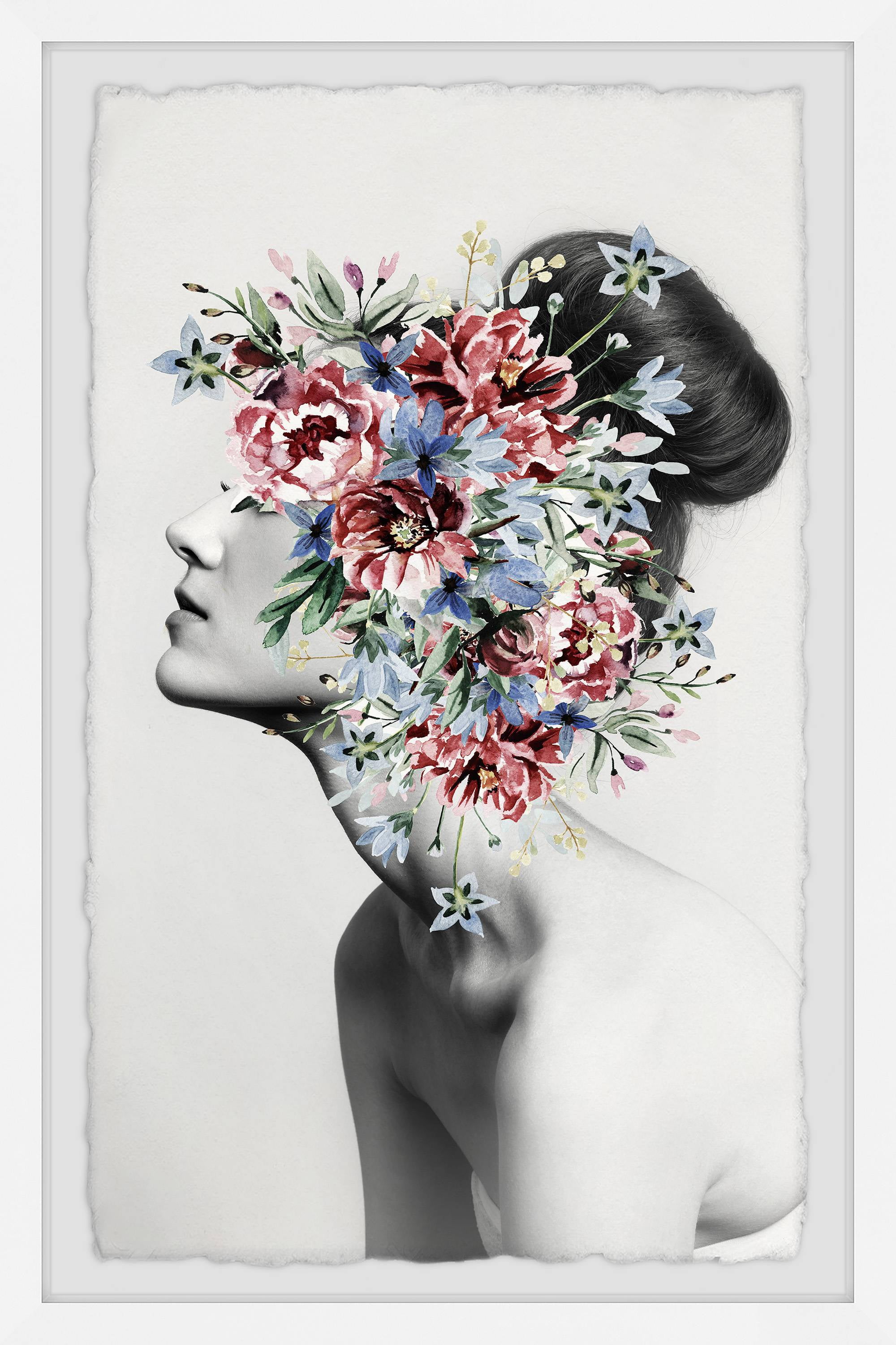 Marmont Hill Floral Thoughts Framed Wall Art, 36" x 24"