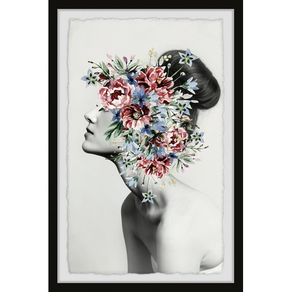 Marmont Hill Floral Thoughts Framed Wall Art