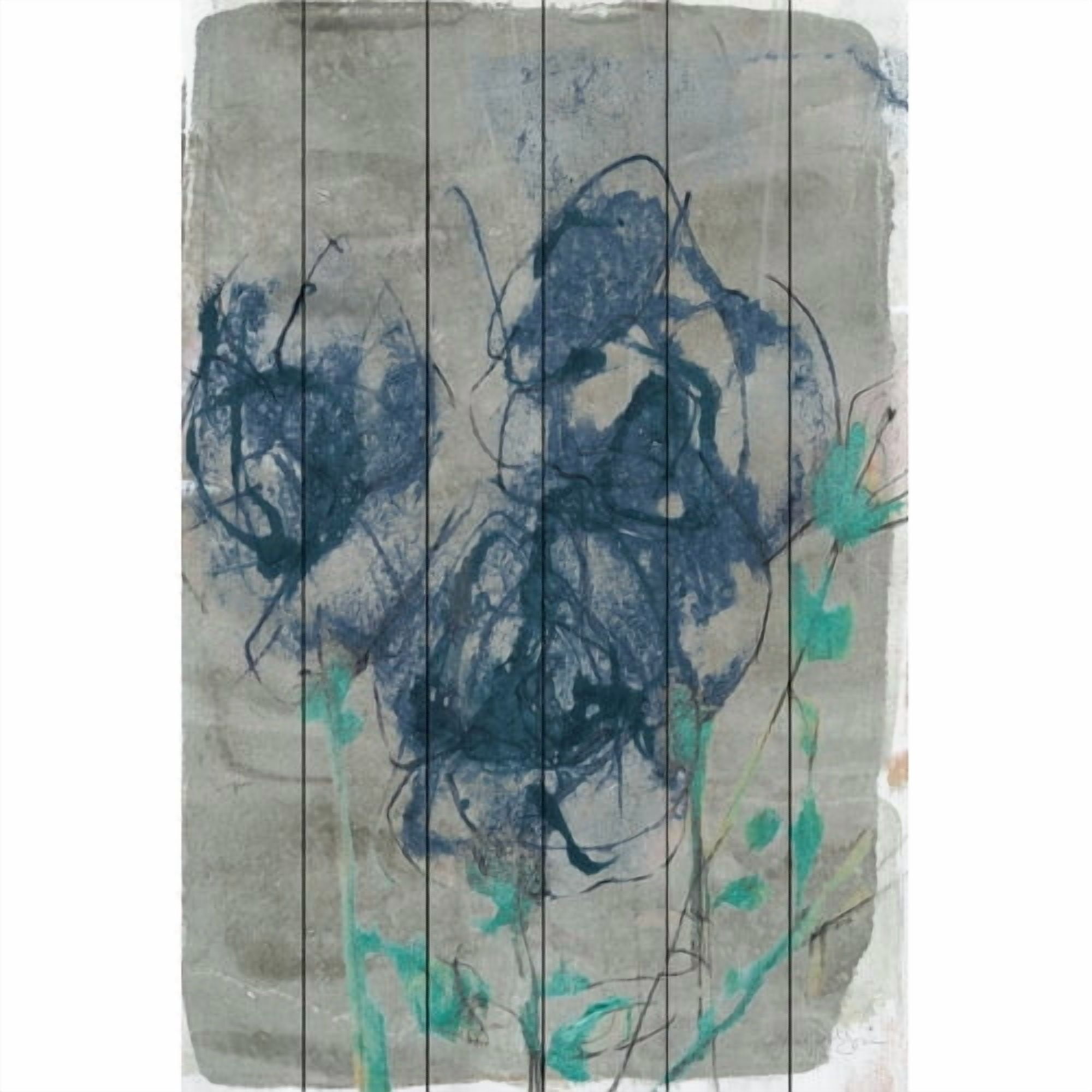 Marmont Hill "Floral Vignette I" Painting Print on White Wood