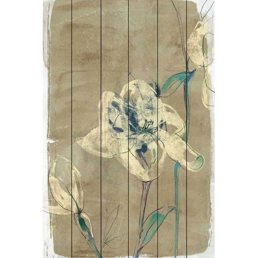 Marmont Hill "Floral Vignette II" Painting Print on White Wood