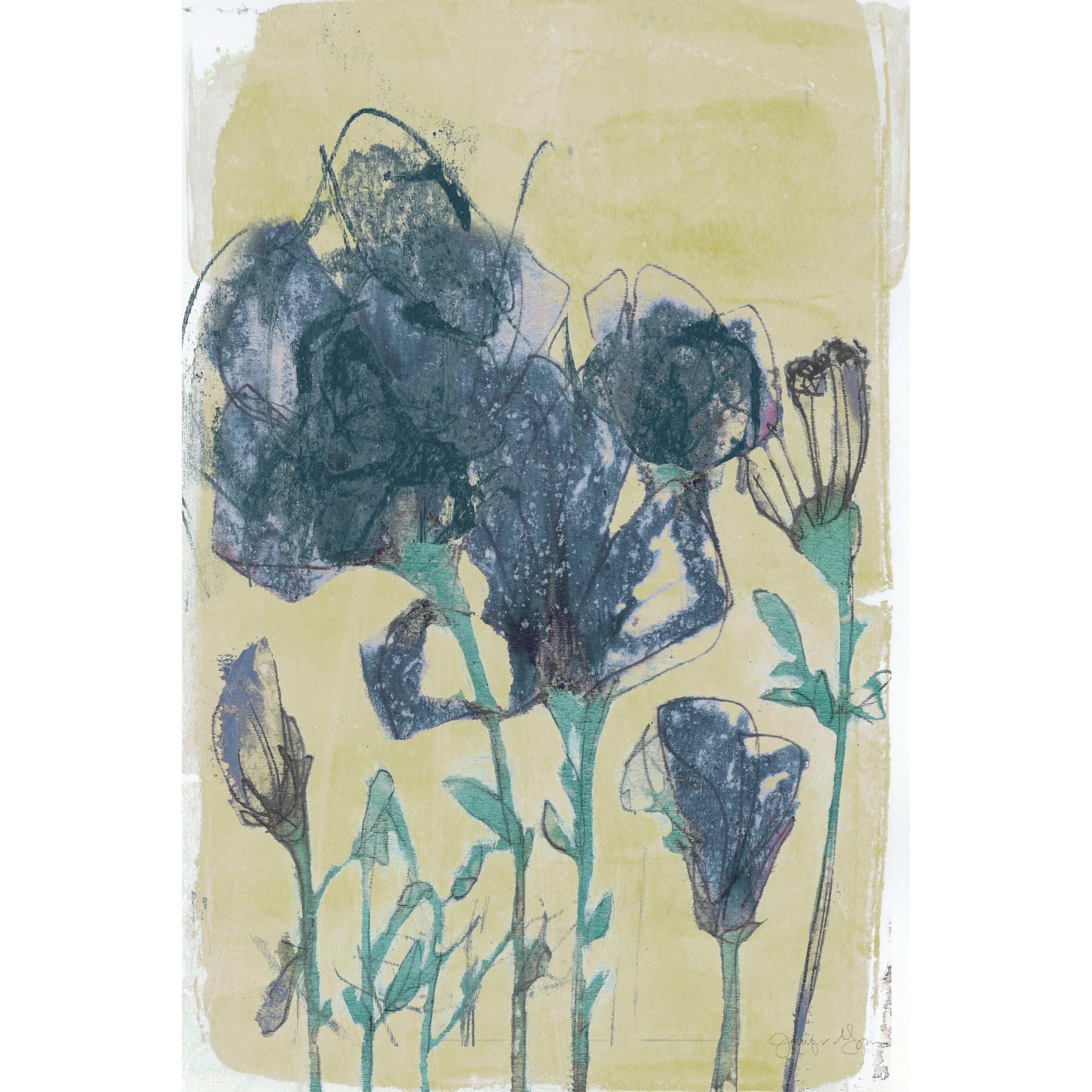 Marmont Hill "Floral Vignette III" Painting Print on Wrapped Canvas