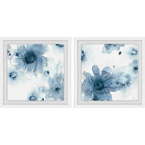 Marmont Hill Flower Dye Diptych, Art Prints, 24.00" x 1.50"