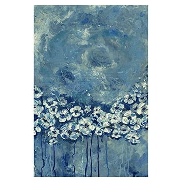 Marmont Hill Flower Whirlwind Painting Print on Wrapped Canvas