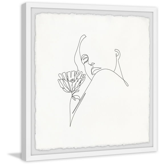 Marmont Hill Flower for You Framed Painting Print