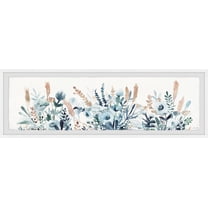 Marmont Hill Flowers and Leaves Framed Wall Art, 10" x 30"