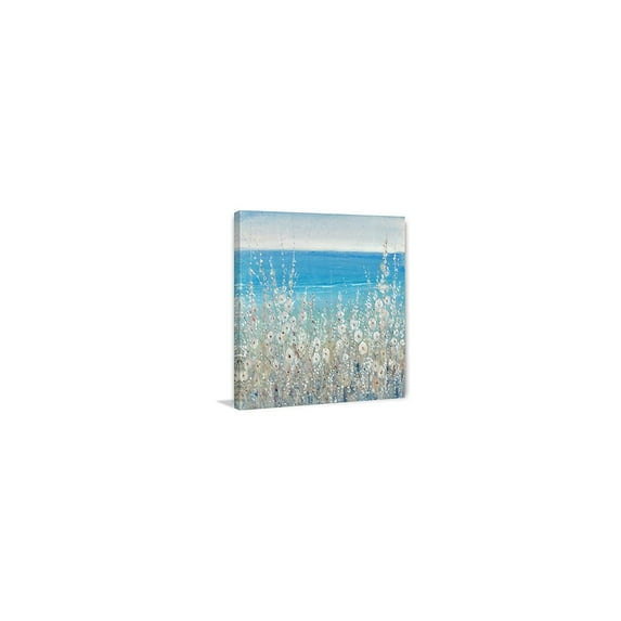 Marmont Hill Flowers by the Sea II Painting Print on Wrapped Canvas