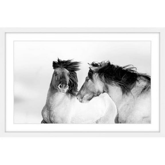 Marmont Hill "Flowing Manes" Framed Painting Print