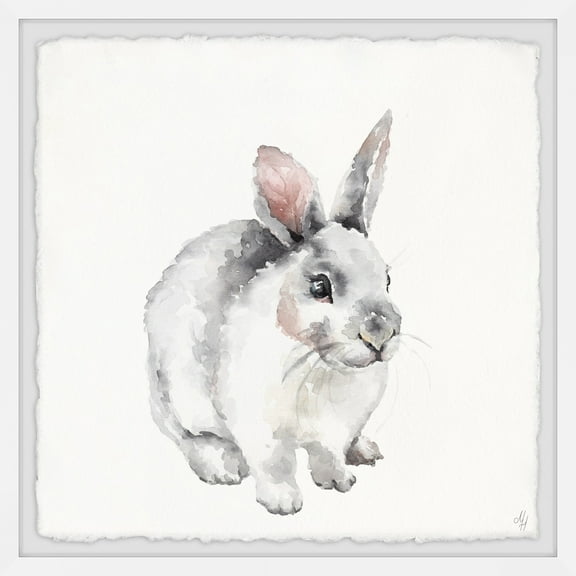 Marmont Hill Fluffy Little Bunny Framed Wall Art