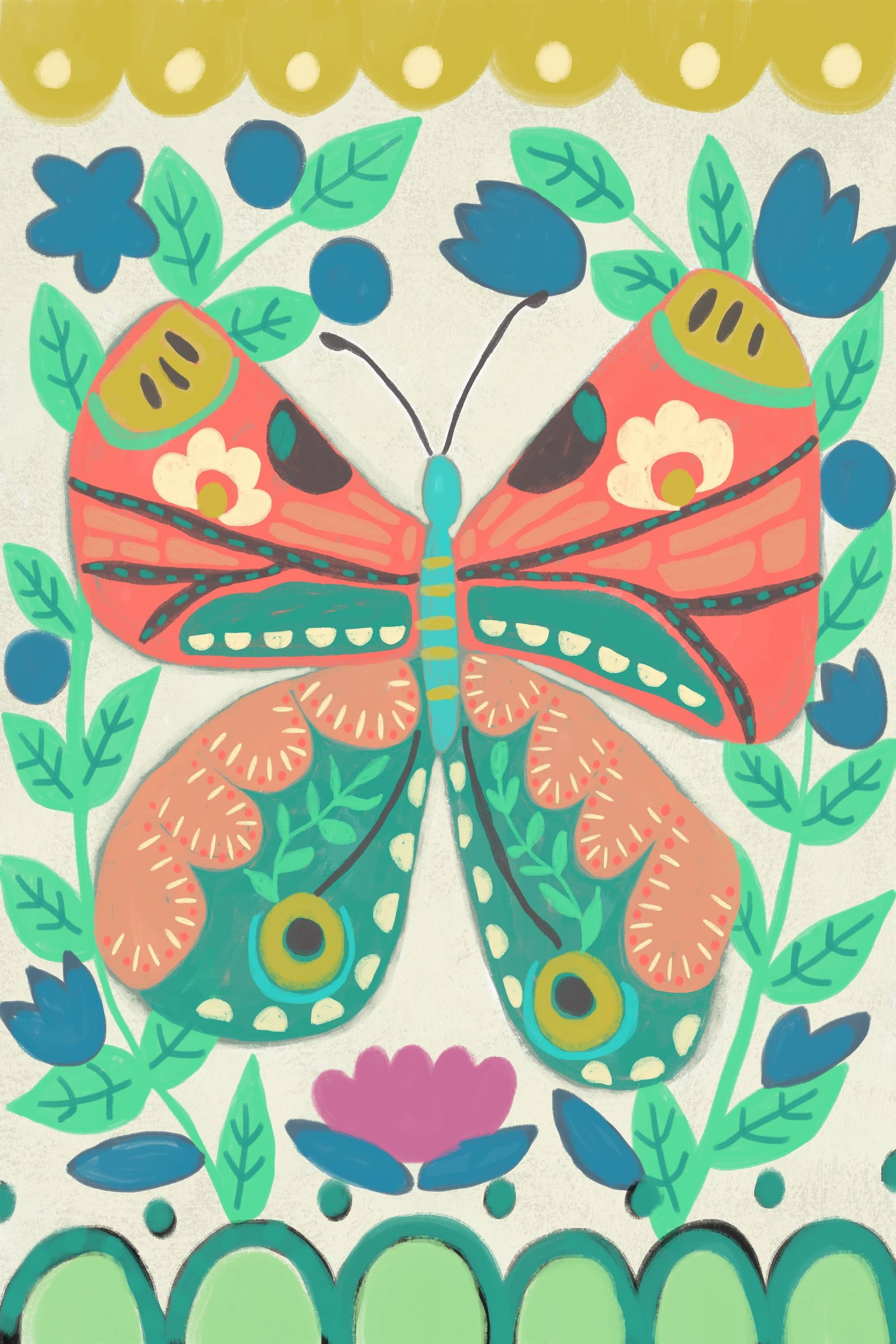 Marmont Hill Flutterfly I Canvas Wall Art