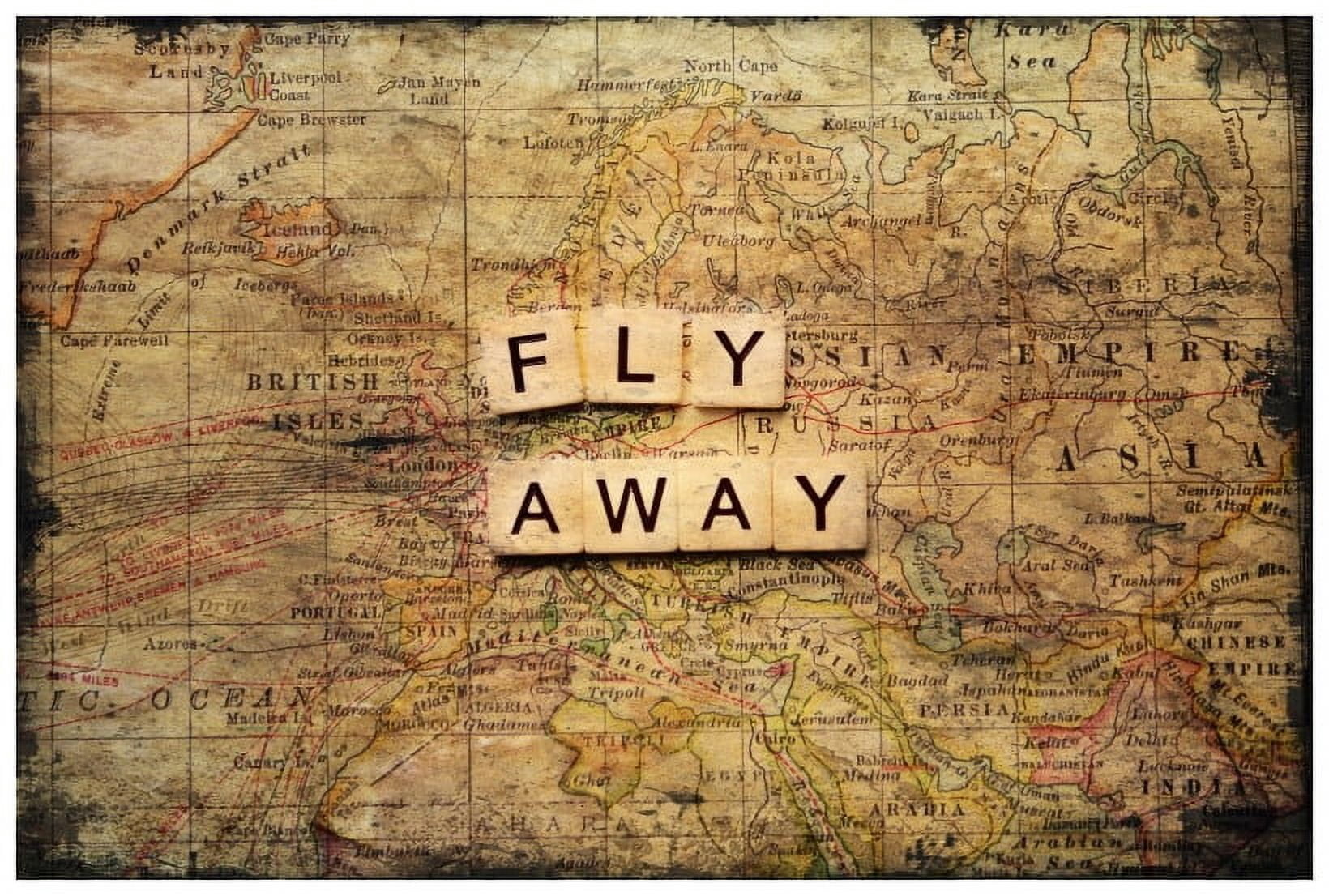 Marmont Hill "Fly Away 2" Sylvia Cook Painting Print on Canvas