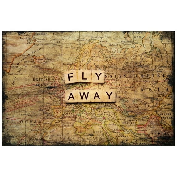 Marmont Hill "Fly Away 2" Sylvia Cook Painting Print on Canvas