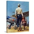 thumbnail image 1 of Marmont Hill Flying Cowboy by Mead Schaeffer Painting Print on Canvas, 1 of 7