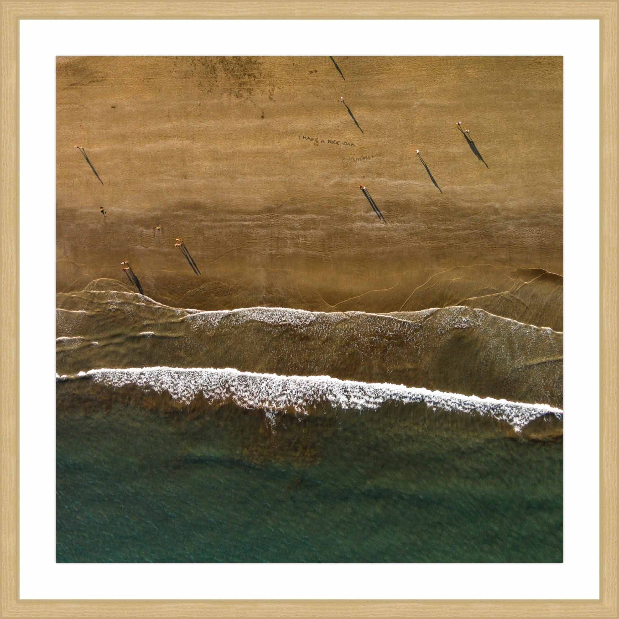 Marmont Hill "Foamy Waves" by Karolis Janulis Framed Painting Print