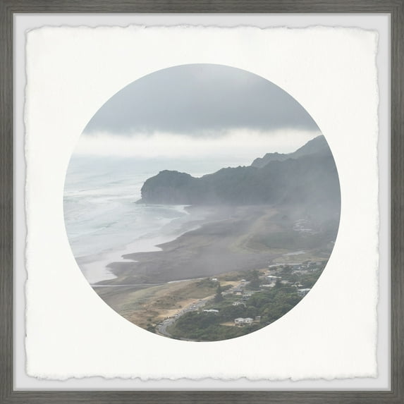 Marmont Hill Foggy Coast Framed Wall Art, 32" x 32"
