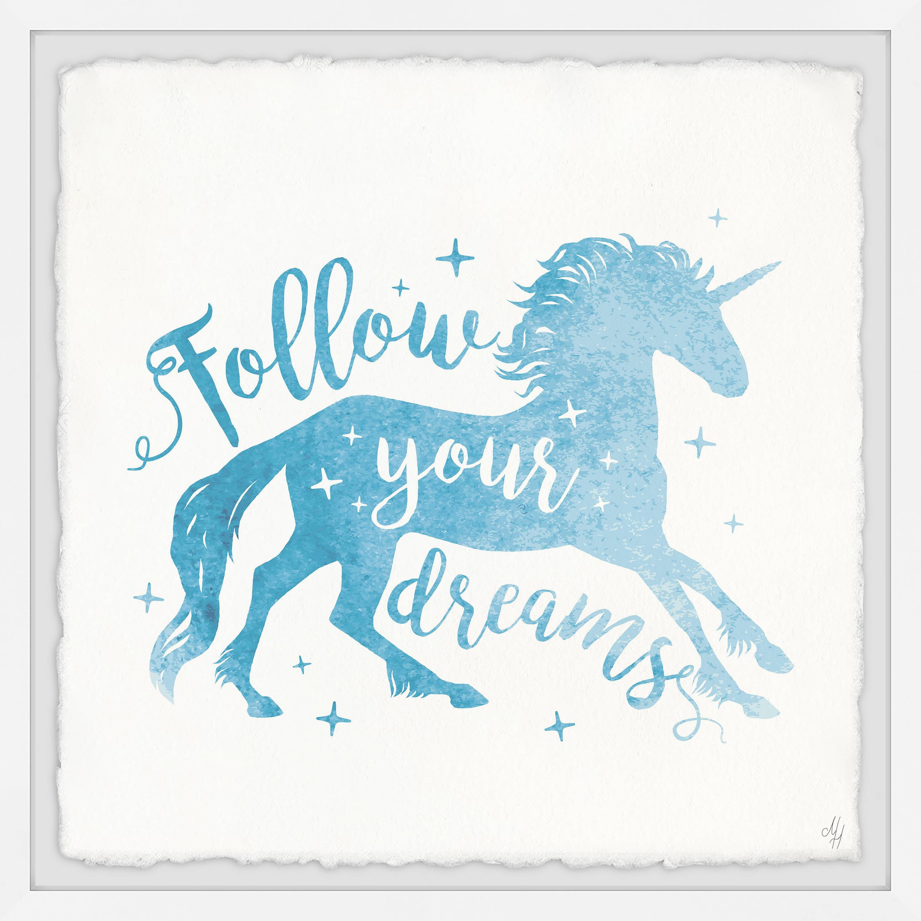 Marmont Hill Follow Your Dreams Iii Framed Wall Art, 12.00" x 1.50"