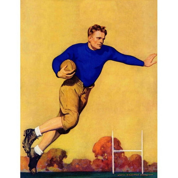 Marmont Hill Football Player by John Newton Howitt Painting Print on Canvas
