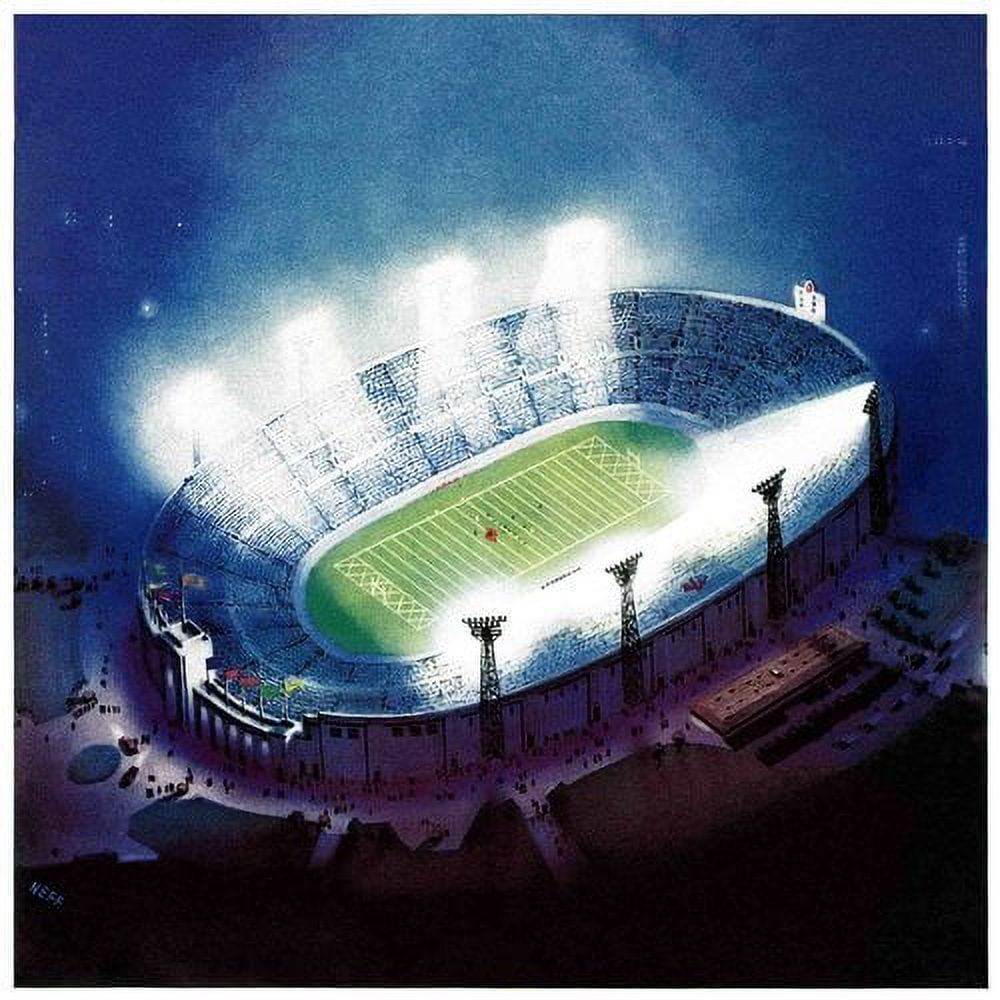Marmont Hill Football Stadium at Night by Wesley Neff Painting Print on Canvas