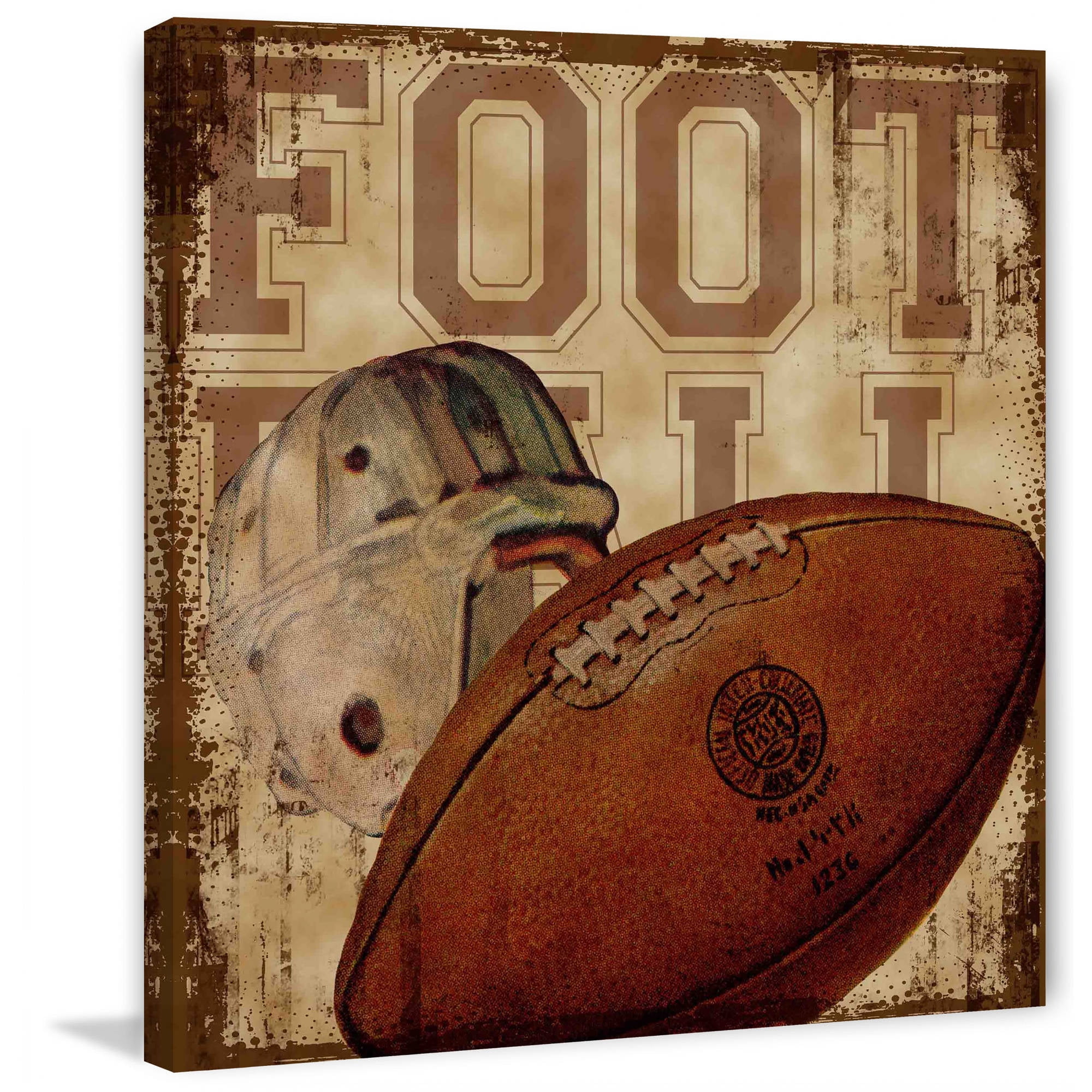 Marmont Hill Football by Saturday Evening Post Painting Print on Canvas