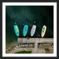 thumbnail image 1 of Marmont Hill "Four Boats" by Karolis Janulis Framed Painting Print, 1 of 5
