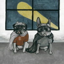 Marmont Hill Four Legged Heroes Canvas Wall Art, 12" x 12"