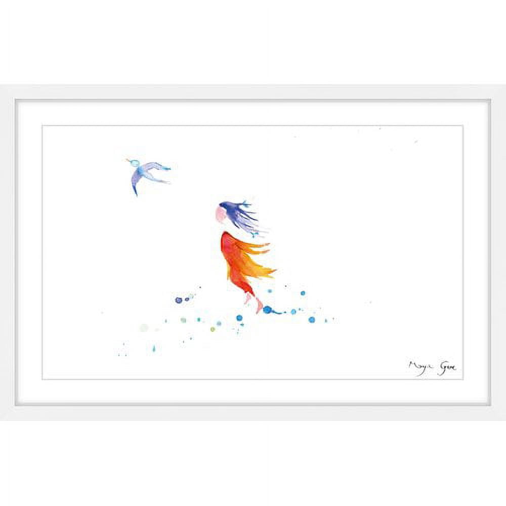 Marmont Hill "Free Girl" by Maya Gur Framed Painting Print