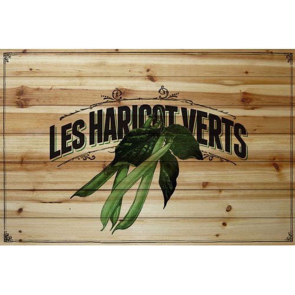 Marmont Hill "French Produce Beans" Painting Print on Natural Pine Wood