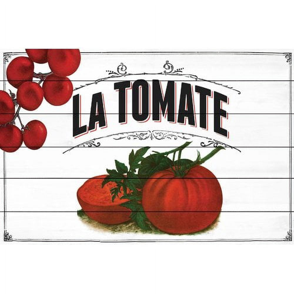 Marmont Hill "French Produce Tomato" Painting Print on White Wood