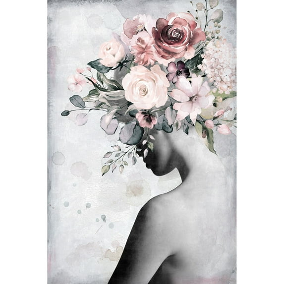 Marmont Hill Fresh Floral Crown Canvas Wall Art, 45" x 30"