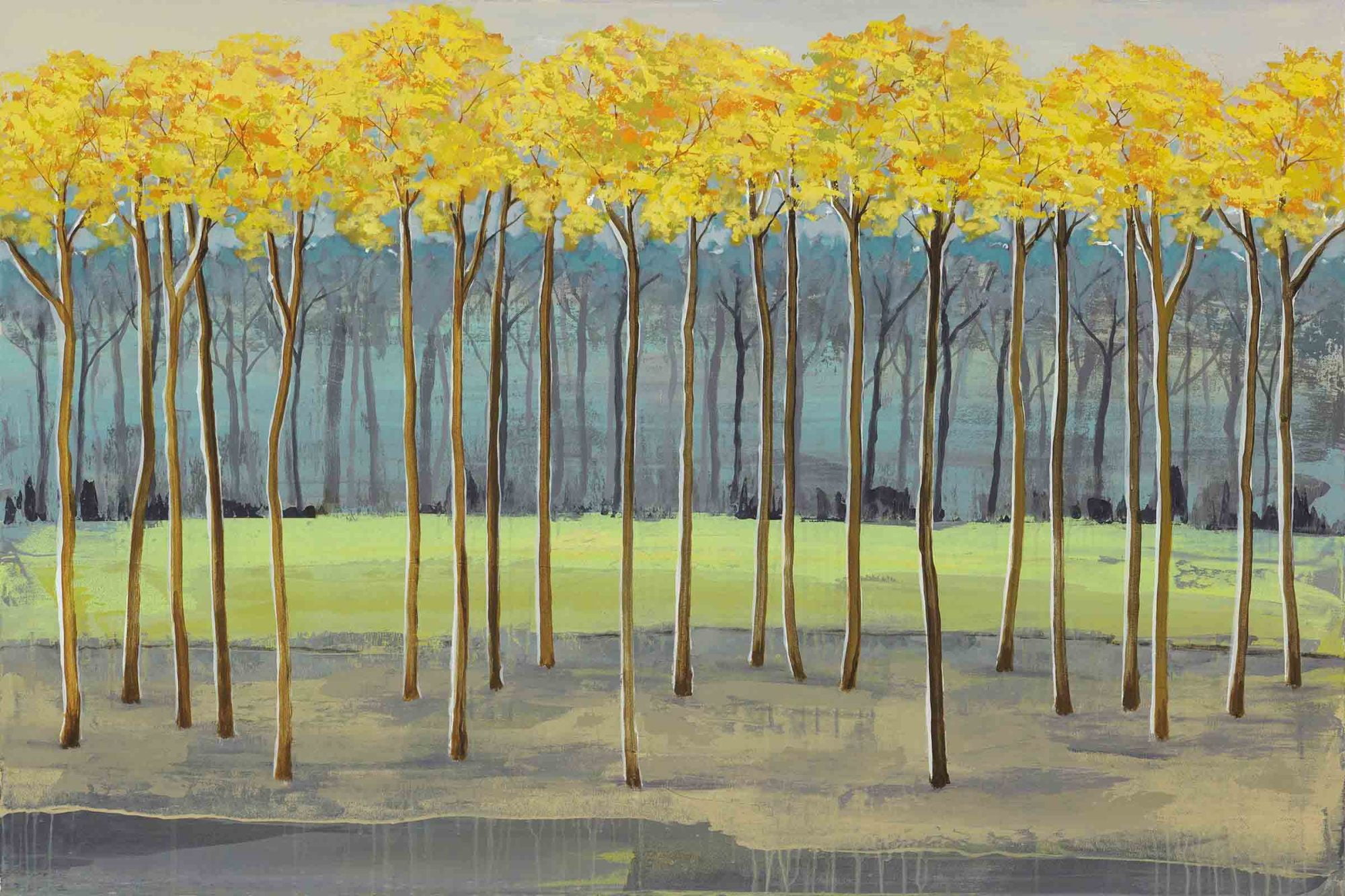 Marmont Hill "Fresh Foliage I" Painting Print on Wrapped Canvas